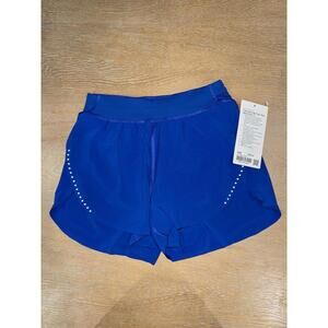 Lululemon Fast and Free High-Rise Classic-Fit Split Short 3" Galactic Cobalt XXS